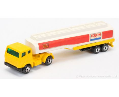Matchbox Superfast twin pack TP2 Leyland Articulated Tanker "Exxon" factory Pre-production colour trial - yellow tractor unit