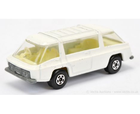 Matchbox Superfast 22b Freeman Intercity Commuter factory Pre-production colour trial - white body, clear windows, ivory inte