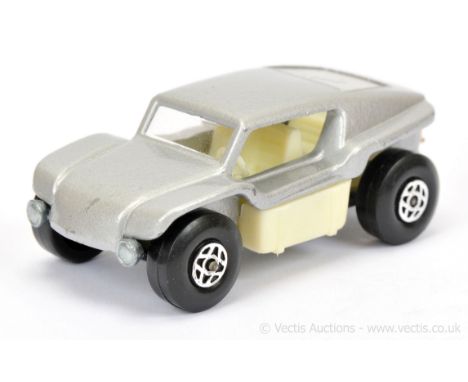 Matchbox Superfast 30b Beach Buggy factory Pre-production colour trial - metallic silver body, clear windows, ivory interior,