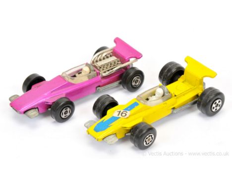 Matchbox Superfast 34a Formula 1 Racing Car factory Pre-production colour trial - metallic candy pink body without nose label