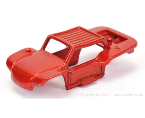 Matchbox Superfast 13b Baja Buggy factory Pre-production colour trial body casting only - metallic red with un-spun base rive