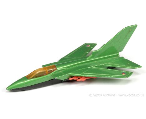 Matchbox Skybusters SB22 Pan Avia Tornado factory Pre-production colour trial - metallic jade green body with small RAF wing 