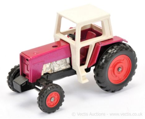 Matchbox Super Kings K35 Massey Ferguson Tractor factory Pre-production colour trial - metallic magenta body, white plastic c