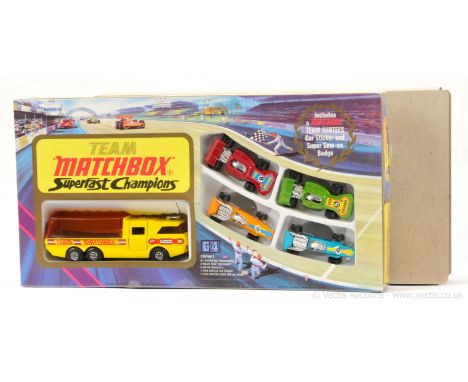 Matchbox Superfast G4 Team Matchbox Superfast Champions Racing Gift Set containing (1) Super Kings K7 Team Matchbox Racing Ca