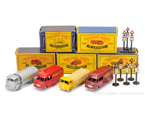 Matchbox Regular Wheels group of late 1950's to early 1960's issue mostly Commercial Vehicles.  (1) 38a Karrier Bantam Refuse