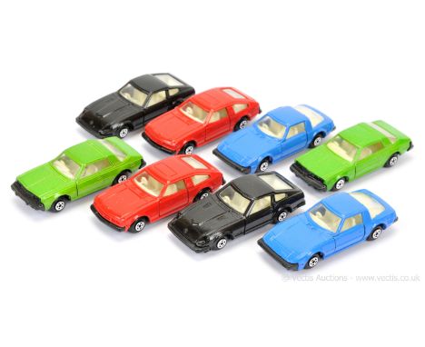 Matchbox Superfast group of Made in Hong Kong Cars (these unboxed models are taken from 2 x 1980 US issue "Speed Sticks" Gift