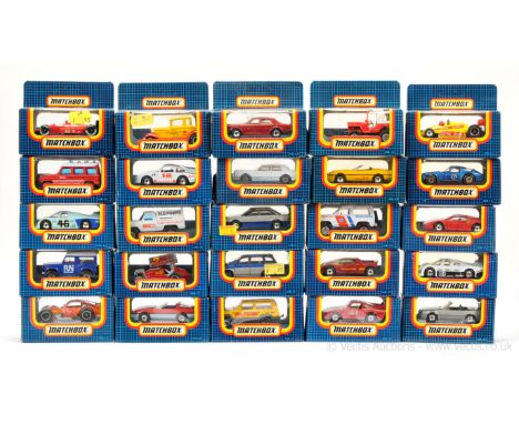 Matchbox Superfast group of late 1980's to early 1990's issue Cars mostly made in Macau but does include a few models made in