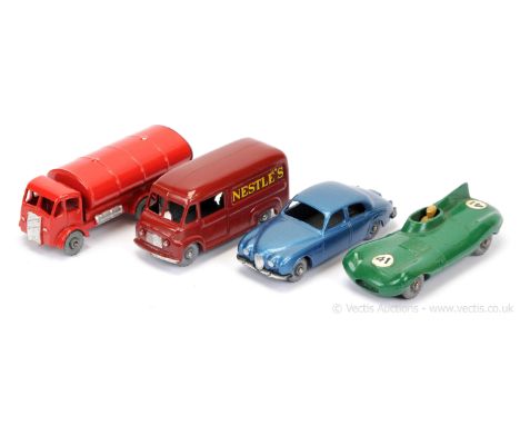 Matchbox Regular Wheels a group of Unboxed Models. (1) 11b ERF Esso Tanker with cast open base rectangular rear hole, metal w