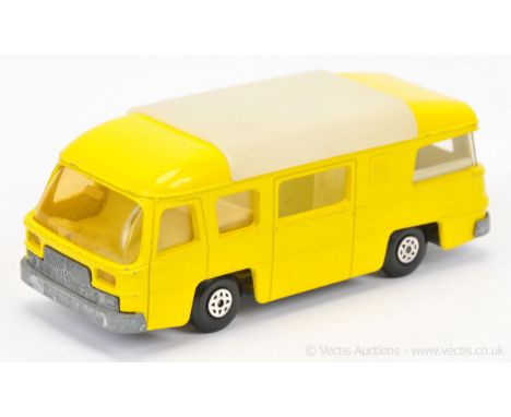 Matchbox Speed Kings K27 Camping Cruiser factory Pre-production colour trial - lemon yellow body with ivory plastic opening r