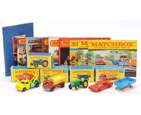 Matchbox Regular Wheels (1) 13d Dodge BP Wreck Truck with BP labels; (2) 22c Pontiac GP Coupe (both doors loose &amp; crack t