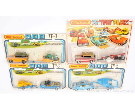 Matchbox Superfast group of twin packs. (1) TP5 containing 9c Ford Escort RS2000 - mid blue body with Phantom racing number 9