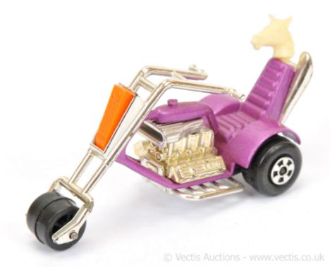 Matchbox Superfast 38b Stingeroo Chopper Motorcycle - metallic light purple frame, rare chrome plated handlebars &amp; front 