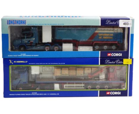 Two boxed Corgi Diecast vehicles, Longthorne CC12809 and R T Keedwell CC12109