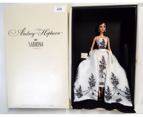 Mattel Barbie silk stone doll, gold label Audrey Hepburn as Sabrina 2012, X8277 in original box