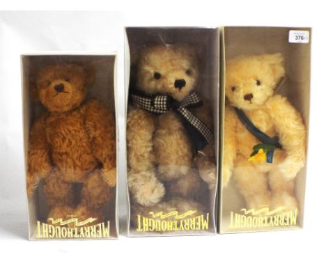 Three boxed Merrythought bears