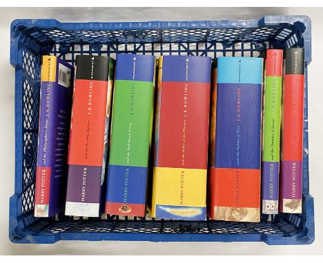 7 FIRST EDITION VOLUMES OF HARRY POTTER