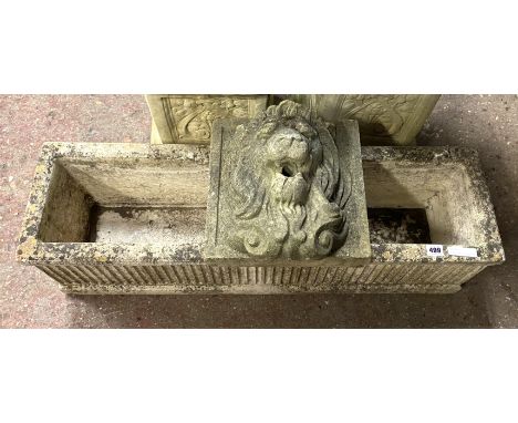 GARDEN TROUGH &amp; LIONS HEAD WATER SPOUT