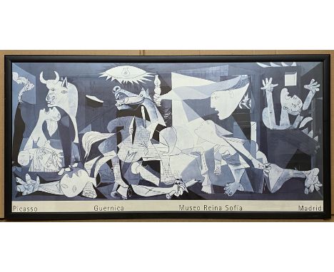 PICASSO GUERNICA - MUSEO REINA SOFIA MADRID - ART PRINT (FRAMED) APPROX 98CM X 46 CM WITHOUT FRAME