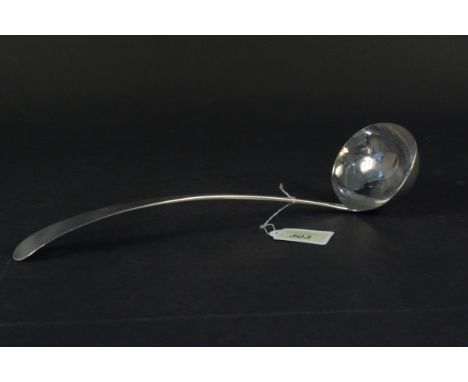 A Georgian Scottish silver ladle, hallmarked Edinburgh 1806 (makers mark rubbed), approx 35.5cm long, weight approx 190g (pos