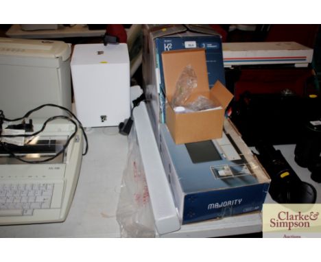 A Majority Bluetooth speaker and sound bar