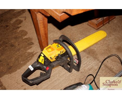 A McCulloch petrol chainsaw