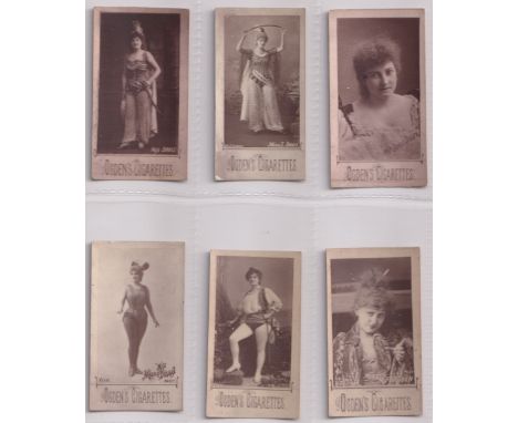 Cigarette cards, Ogden's, Actresses, Woodburytype, 6 cards, Ogden's ref book, item no 13, numbers referred to are picture ref
