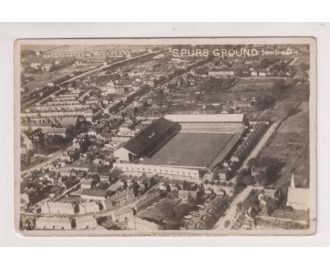 Postcard, Football, RP, aerial view of Tottenham Hotspur ground (unused, back slightly grubby, gd) (1) 
