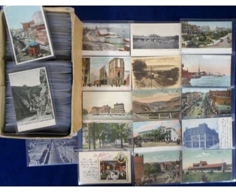 Postcards, USA, a fine collection of approx. 437 cards of the USA with approx. 270 from the Ralph Whetham collection re Harve