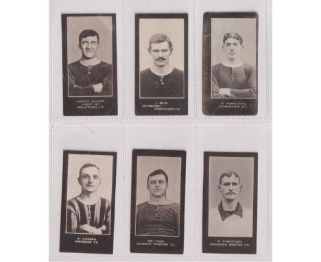 Cigarette cards, Smith's, Footballers (No Series title, Cup Tie Cigarettes), six cards, no 63 Robt. Templeton Kilmarnock, no 
