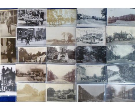 Postcards, London, a selection of approx. 42 cards of London suburbs, Herts &amp; Middlesex. With RP's of London Life publish