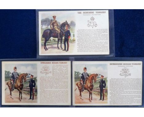 Postcards, Military, a selection of 3 Yeomanry cards from the History &amp; Traditions series. These cards are relatively sca