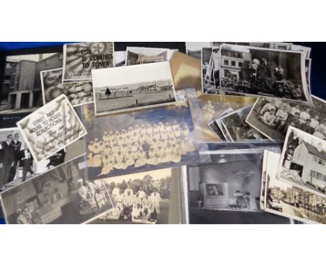 Photographs, an interesting collection of b/w photographs dating from the first half of the 20thC. Subjects include 1941 Flee