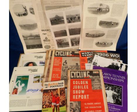 Sport, mixed selection inc. 'Autographed Editions' signed covers for Lucinda Green ,Clare Francis, Martin Brundle &amp; Peter