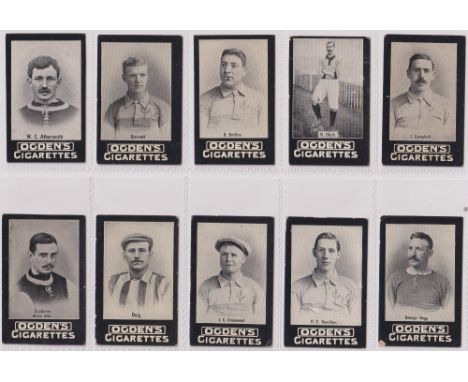 Cigarette cards, Football, Ogden's Tabs (General Interest, Item 97-2, Football), (set, 25 cards) (a few slight edge knocks, g