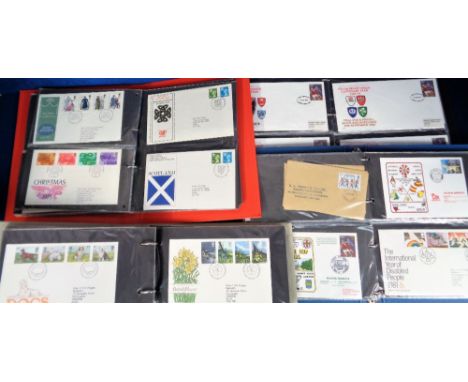 Stamps, GB QEII large collection of first day covers in 7 albums, mainly 1970-80s
