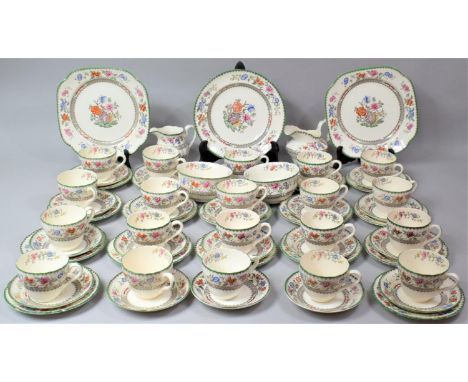 A Large Collection of Copeland Spode Chinese Robe Pattern Teawares to comprise Twenty Cups, Eighteen Saucers, Seventeen Side 