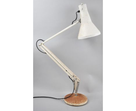 A Vintage Anglepoise Table Lamp, weighted Circular Plinth is Rusted 