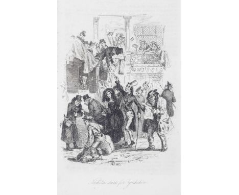 DICKENS (CHARLES)The Life and Adventures of Nicholas Nickleby,  first edition in book form, half-title, engraved portrait fro