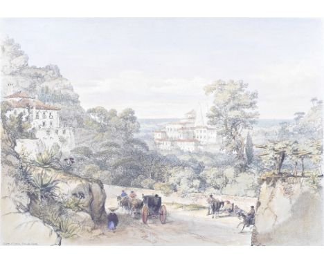 VIVIAN (GEORGE)Scenery of Portugal &amp; Spain,  pictorial lithographed title, 2 vignettes on list of plates, 32 views on 29 