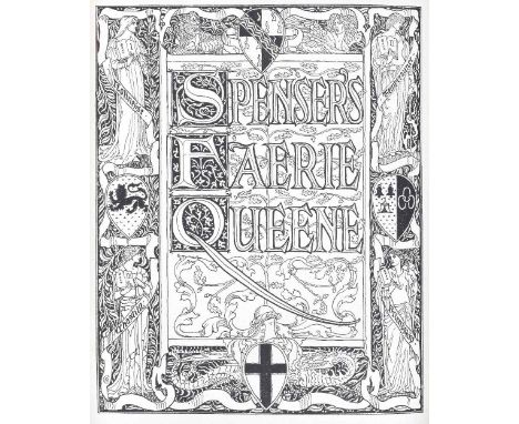 SPENSER (EDMUND)Faerie Queene, 19 original parts bound in 6 vol., LIMITED TO 1000 COPIES,  edited by Thomas J. Wise, plates, 