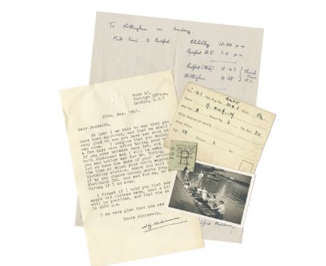 BLETCHLEY PARK - ROLF NOSKWITH ARCHIVEPapers from the collection of Rolf Noskwith (1919-2017), mathematician, cryptographer a