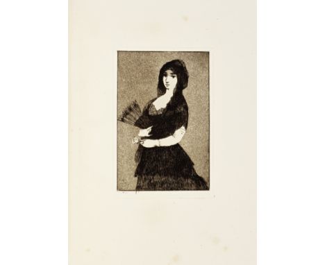 MANET (EDOUARD) AND OTHERSSonnets et eaux-fortes, LIMITED TO 350 COPIES,  half-title, pictorial title printed in red and blac