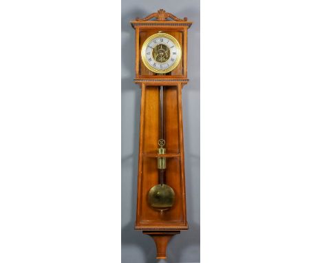 A good late 19th Century rosewood cased "Vienna Regulator", the 6ins diameter silvered chapter indistinctly signed "C.F S??ac