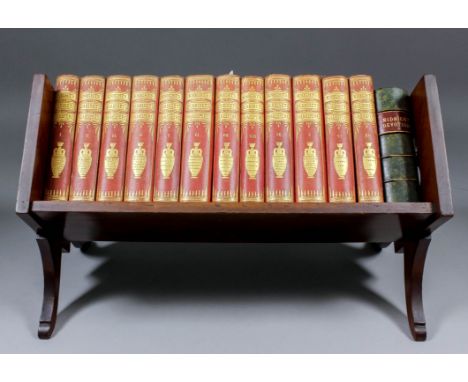"The Works of William Shakespeare" - The Knight Cabinet Edition, published by W & R Chambers, Edinburgh, (twelve red cloth bo