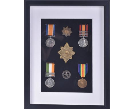 A group of original Boer War and WWI First World War medals awarded to one 2345 Private J Fletcher of the Coldstream Guards. 