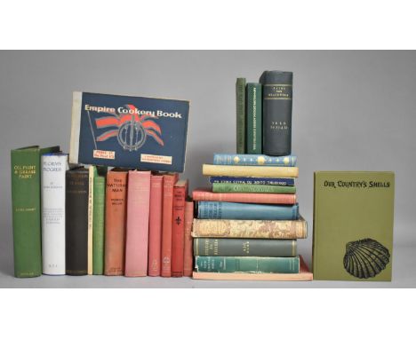 A Collection of Vintage Hardback Books to Include Our Countries Shells, Studies in Russia, Oil Paint, Pilgrim's Progress etc 