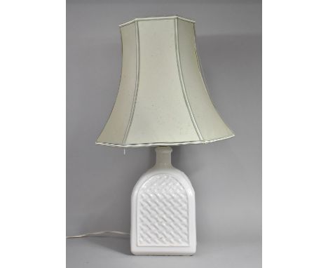 A Modern Ceramic Table Lamp and Shade, Overall Height 76cm 