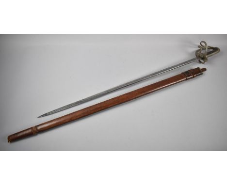 A Victorian 1821 Pattern Light Cavalry Sword by Marshall of Worcester Complete with Leather Service Scabbard, Wired Shagreen 