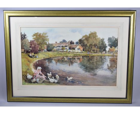 A Framed Lithograph by E Sturgeon, Ashmore, 66x41cm 
