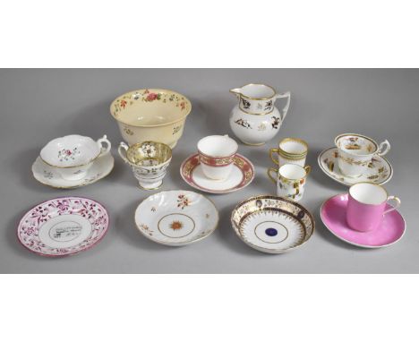 A Collection of Various Late 18th/Early 19th and Later Ceramics to comprise Worcester Dishes, Teacups and Saucers, Wedgwood T
